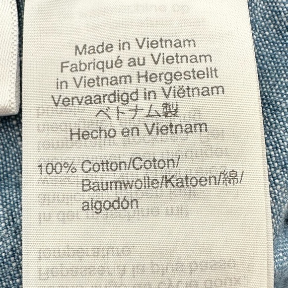 J.crew Factory Blue Chambray Cotton Elastic Waist/Drawstring Shorts Size XS - Picture 6 of 12